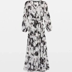 White House Black Market Abstract Floral Dress